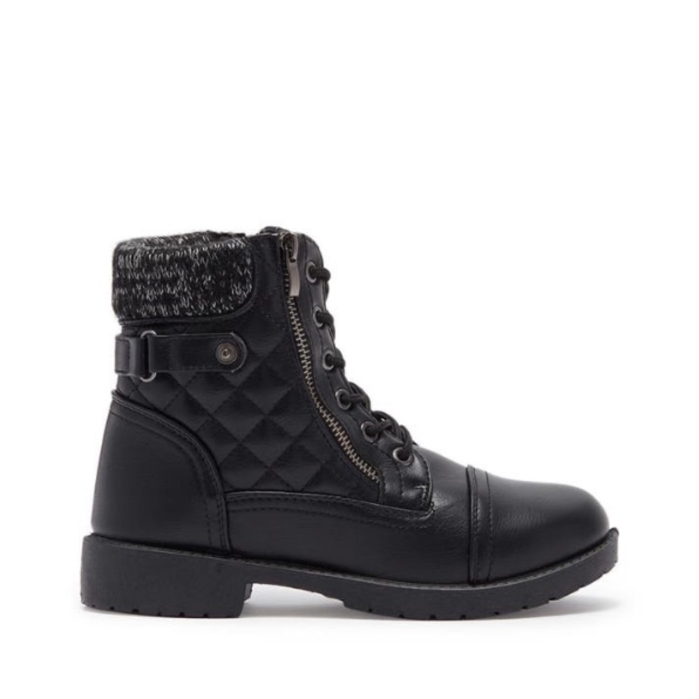 NEW 9 Wanted Quinn Quilted Combat Boot - Picture 3 of 7